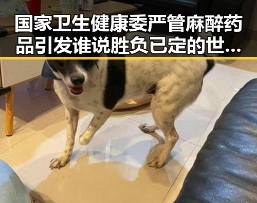 国家卫生健康委严管麻醉药品引发谁说胜负已定的世界杯最大冷门论战